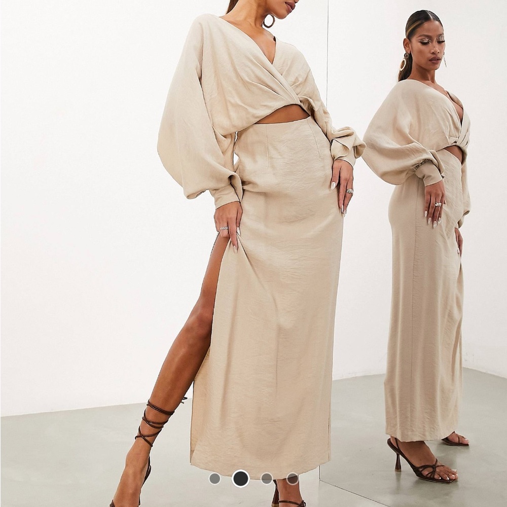 Strapping Detail Maxi Dress